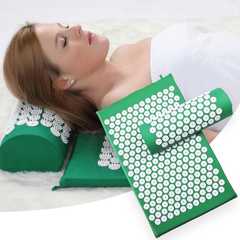 Acupressure Muscle Relief Yoga Mat + Pillow