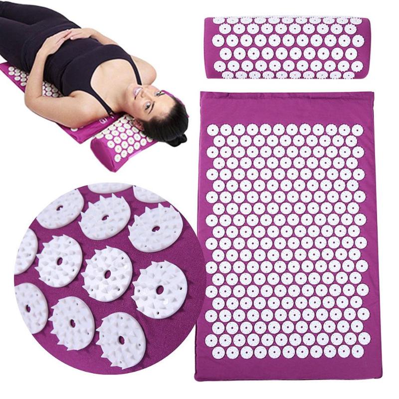 Acupressure Muscle Relief Yoga Mat + Pillow