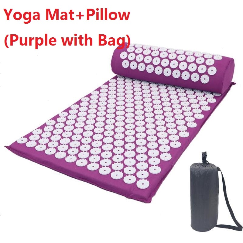 Acupressure Muscle Relief Yoga Mat + Pillow